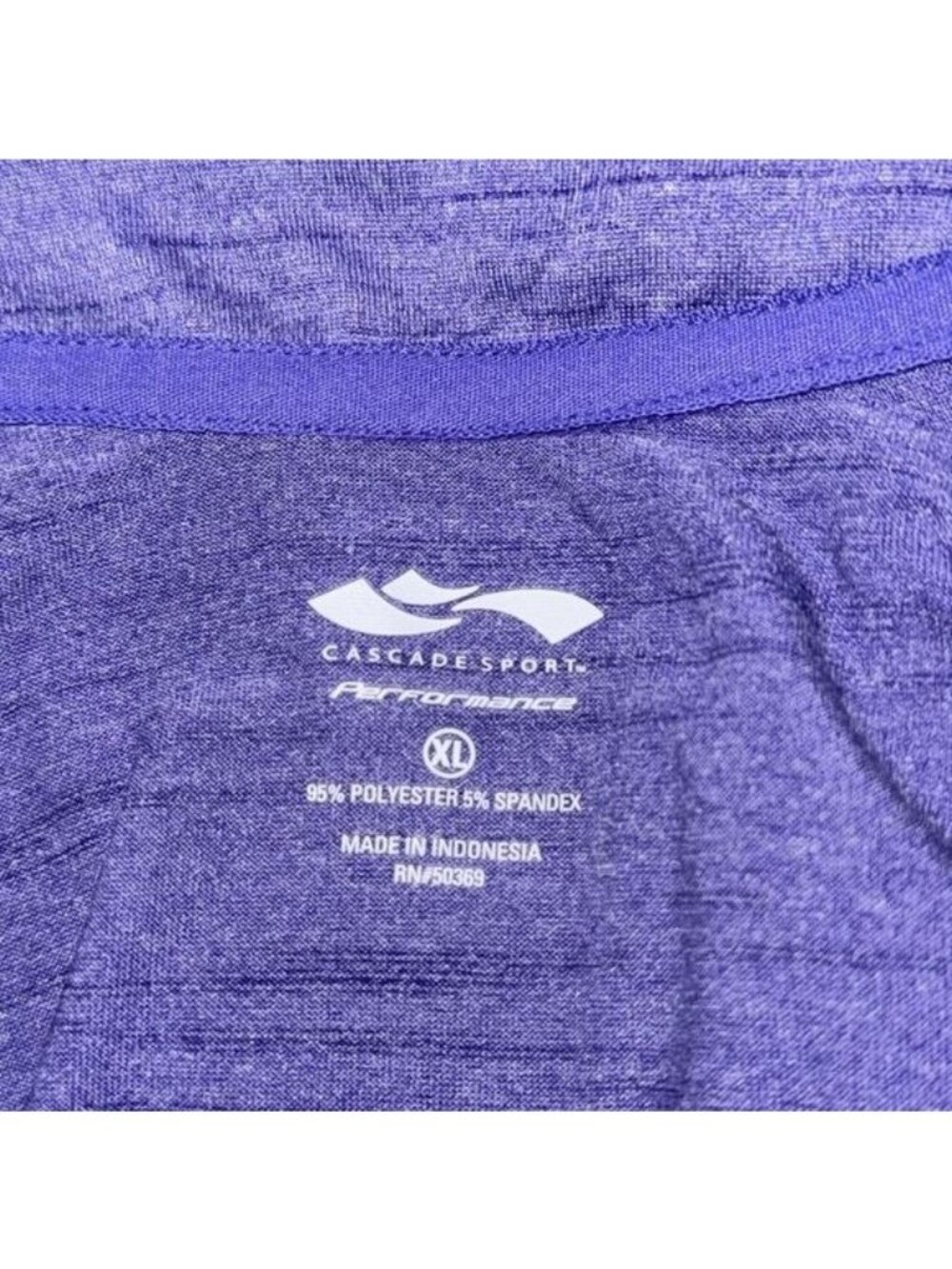 Cascade Sport Performance Long Sleeve Pullover XL Polyester/Spandex Purple Heath - Picture 2 of 7